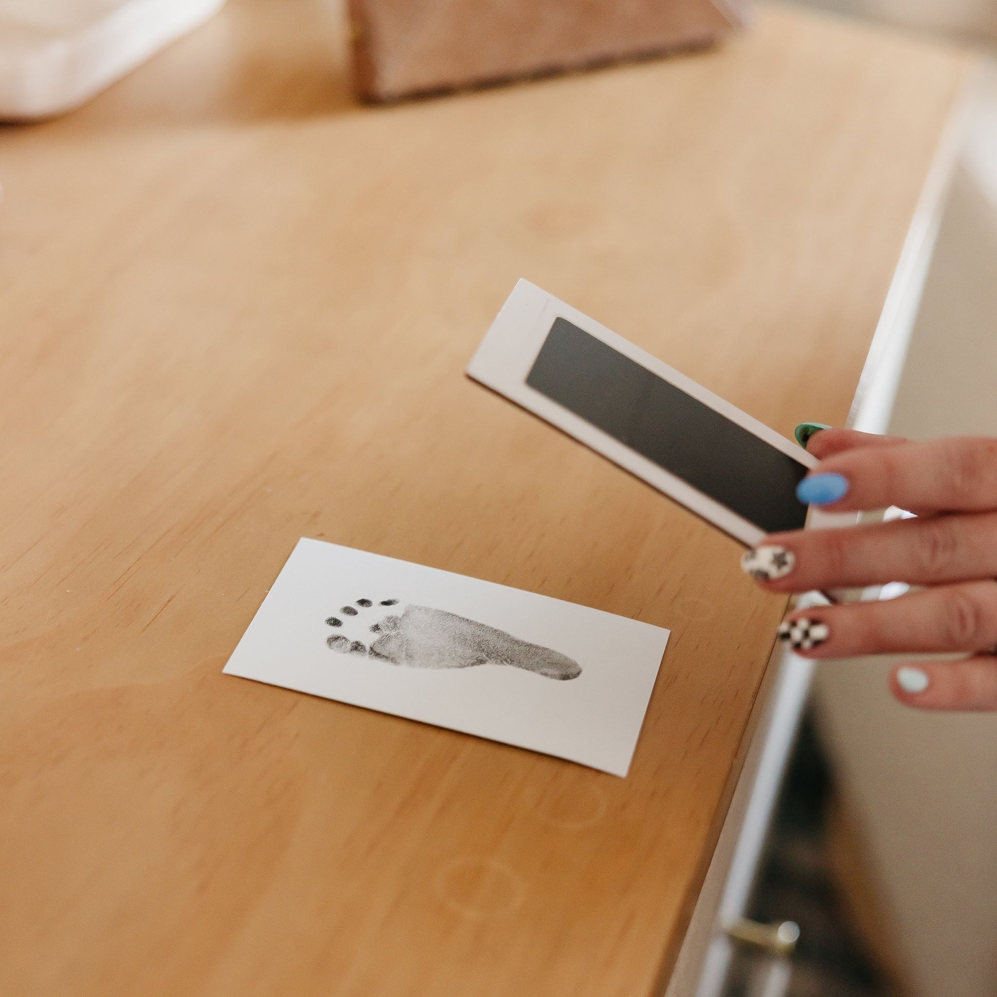 Matte Black DIY Handprint & Footprint Kit with Frame