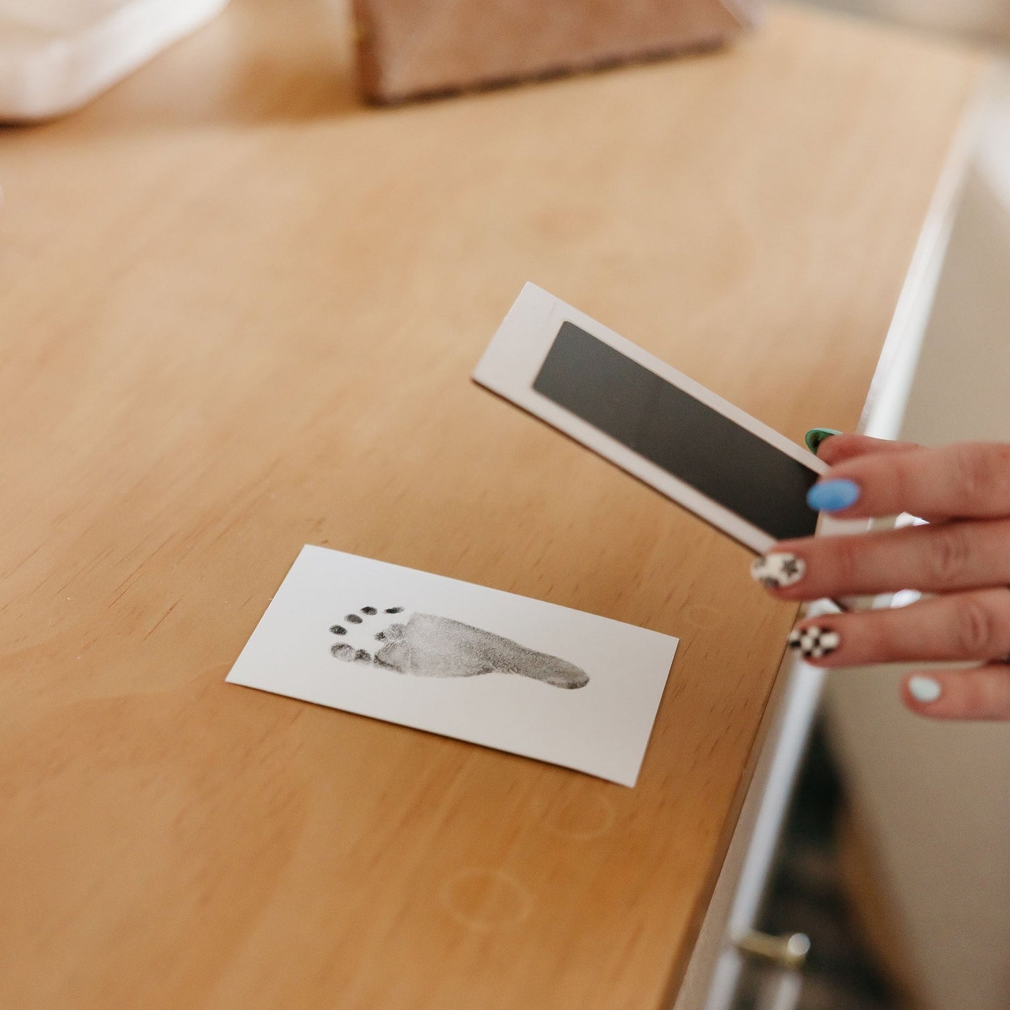 Matte Black DIY Handprint & Footprint Kit with Frame