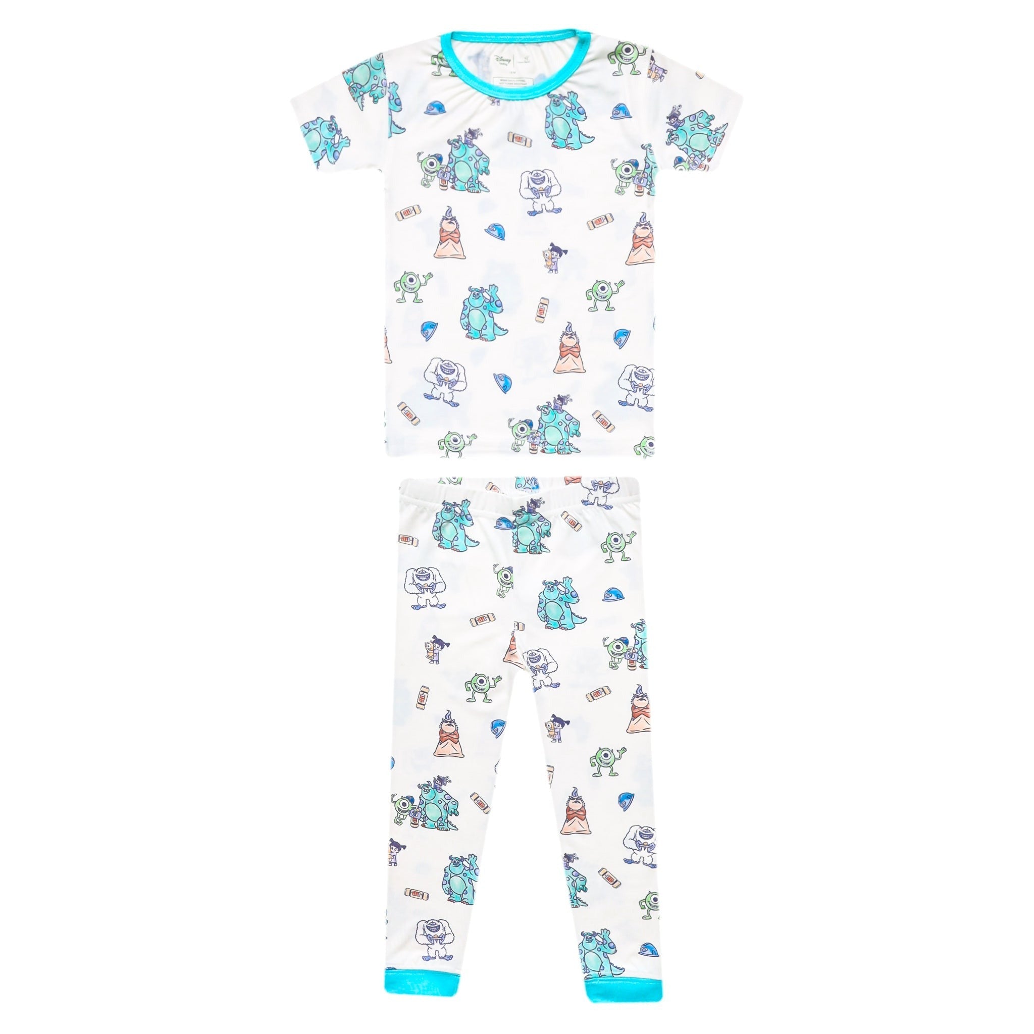 2pc Short Sleeve Pajamas with Pants - Monsters, Inc. Friends