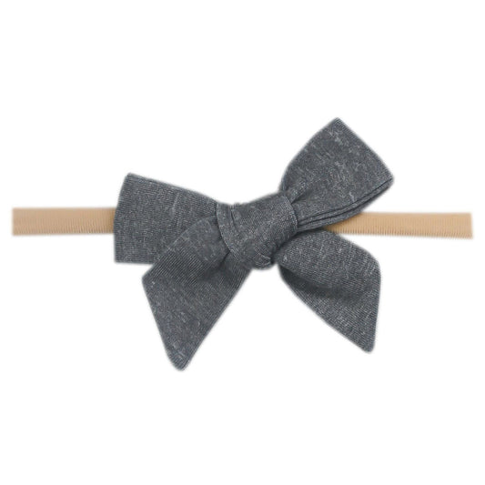 Classic Baby Bow - Slate