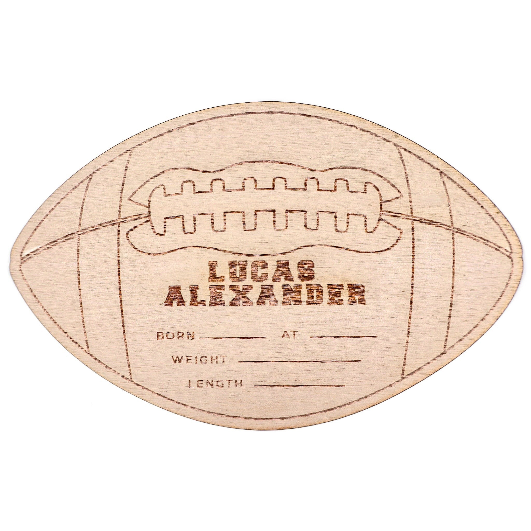 Personalized Wooden Announcement Sign - Touchdown
