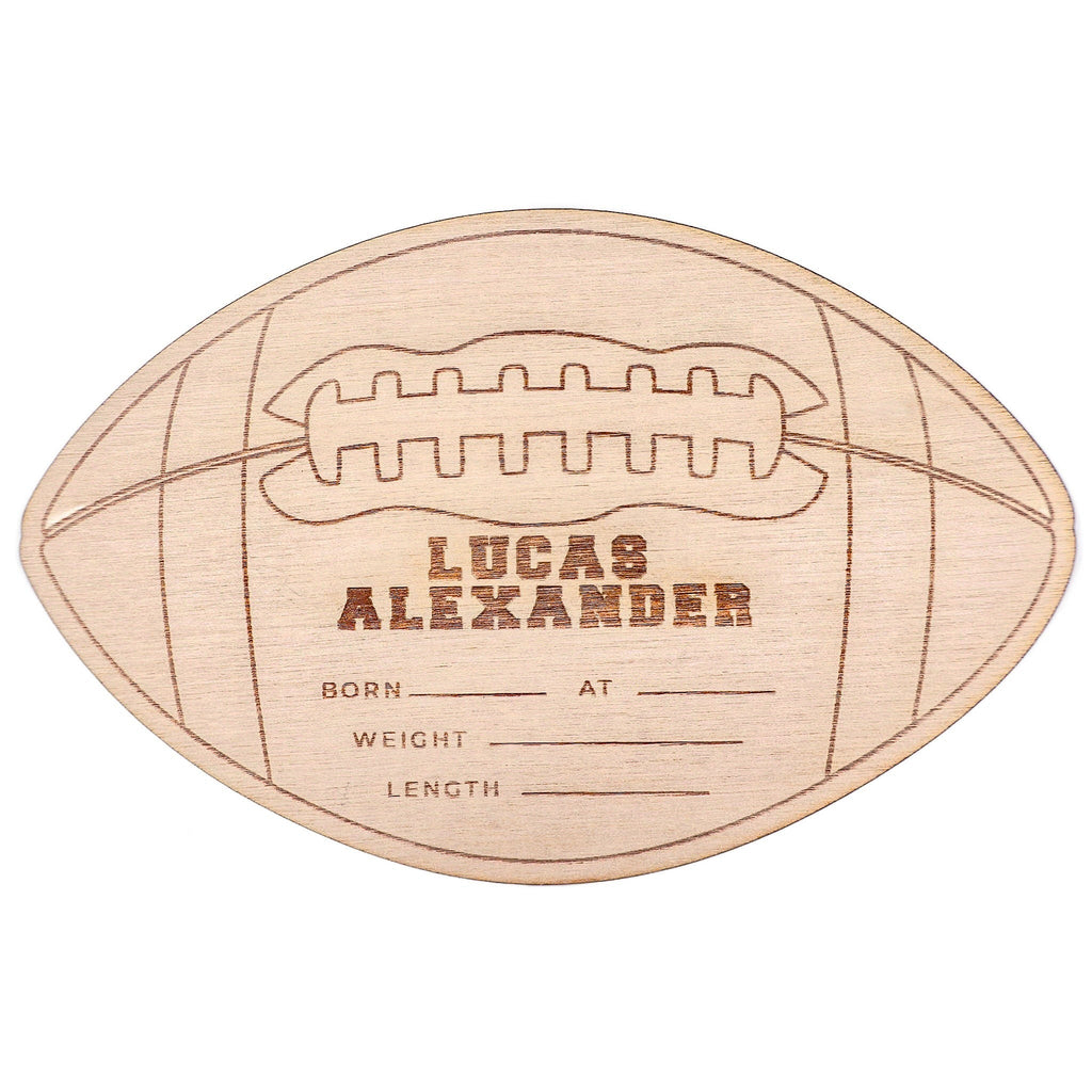 Personalized Wooden Announcement Sign - Touchdown