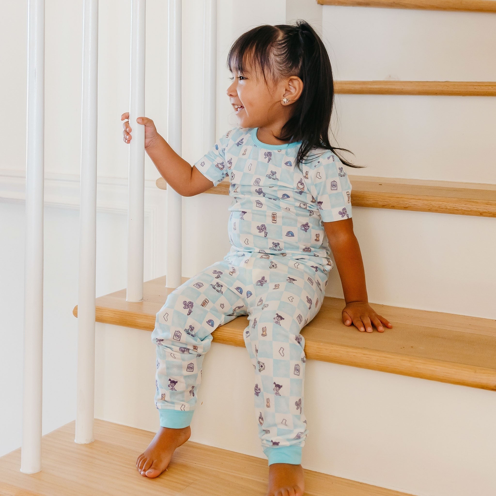 2pc Short Sleeve Pajamas with Pants - Monsters, Inc. Medley