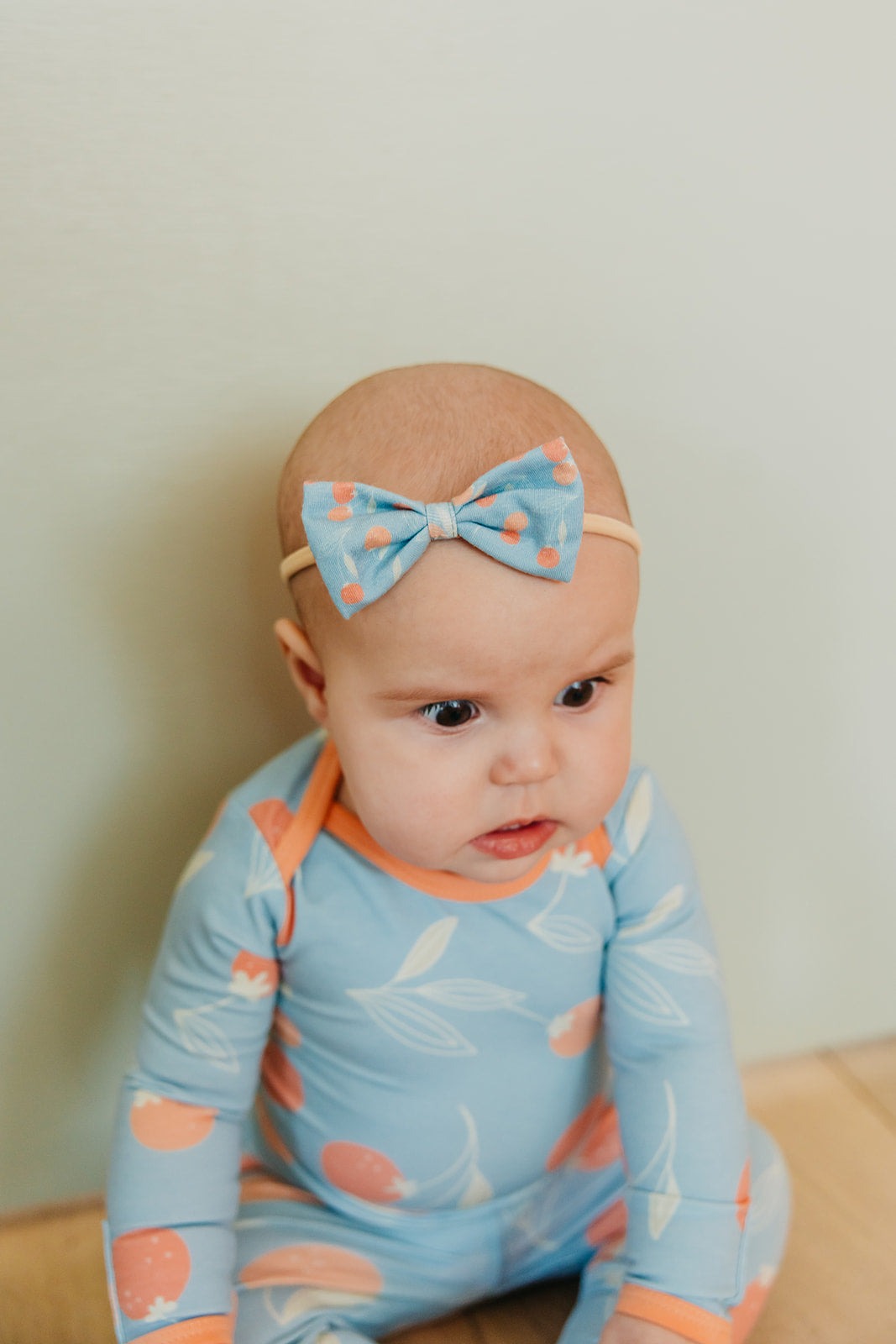 Bowtie Baby Bow - Clementine