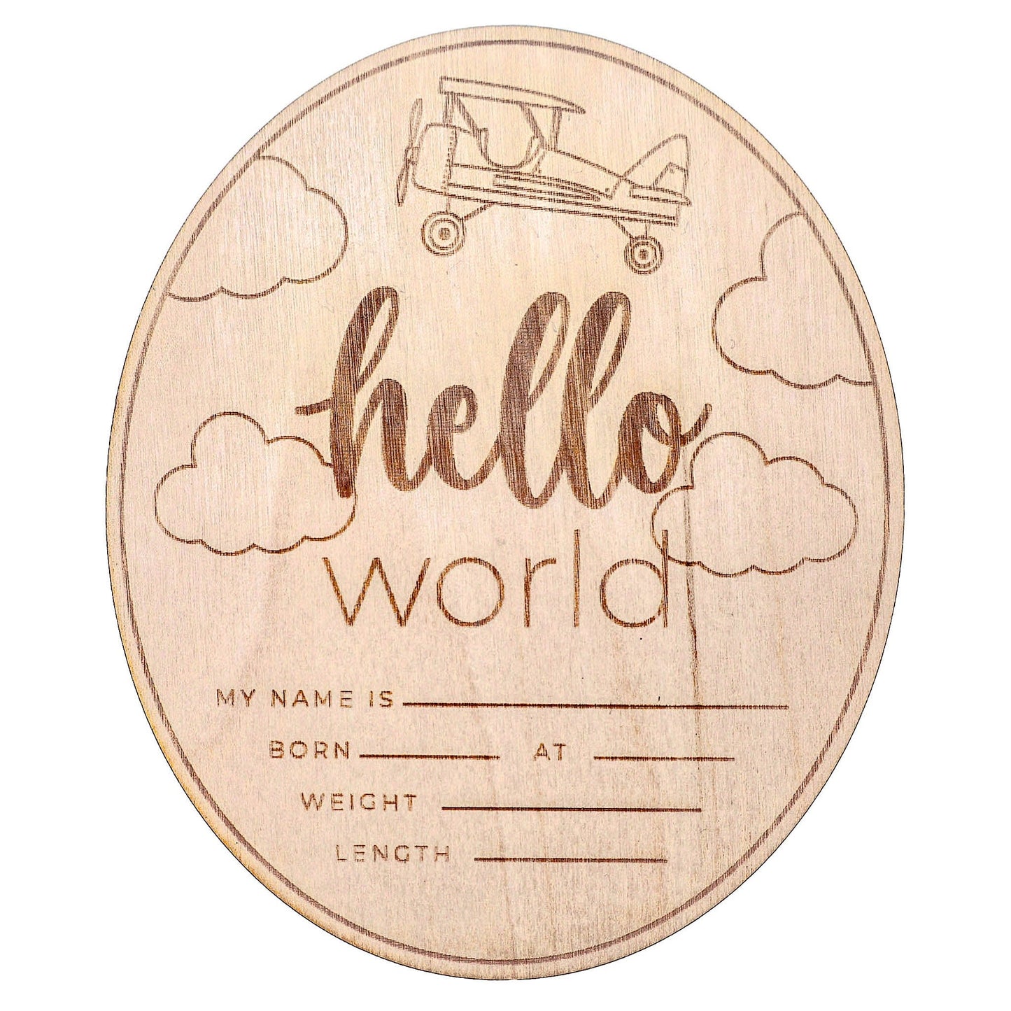 Wooden Announcement Sign - Flyer