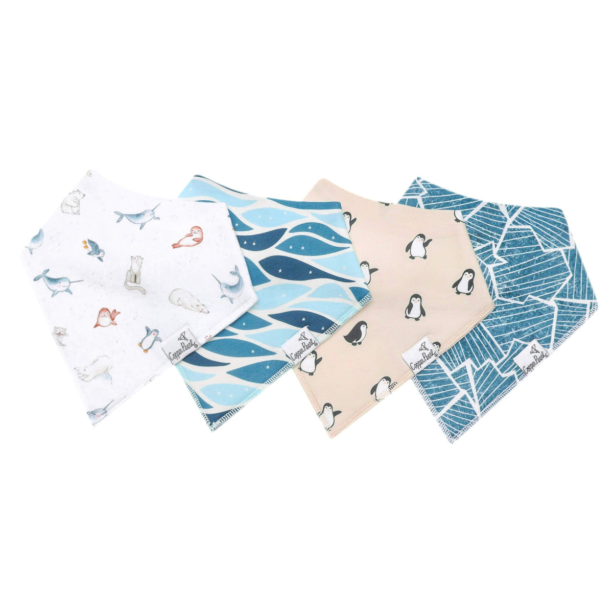 4 Pack Baby Bandana Bibs - Arctic Wonder
