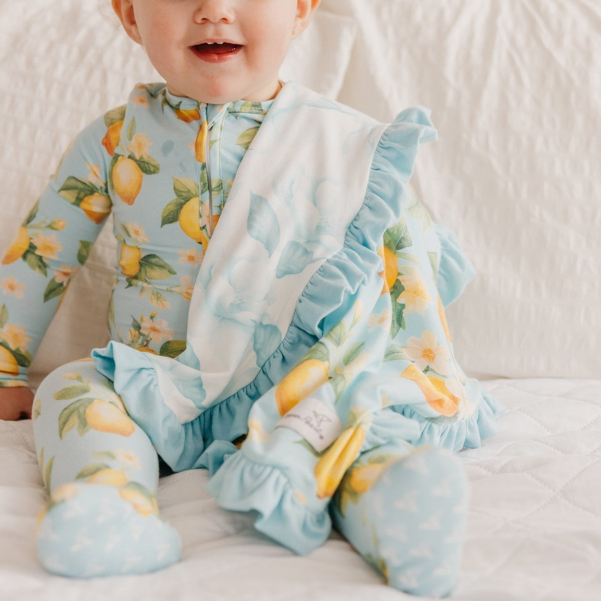 Ruffled Security Blanket Set - Melody