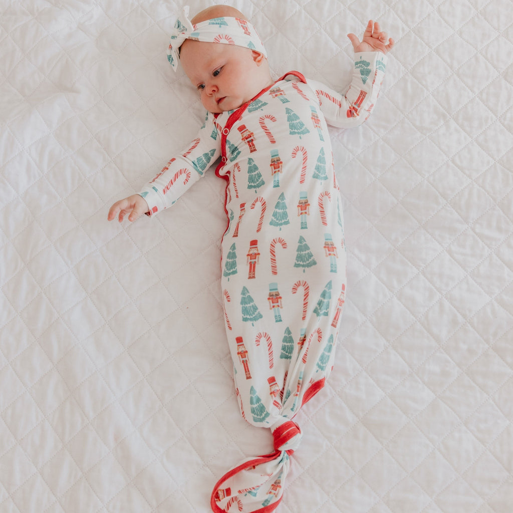 Newborn Knotted Gown - Nicholas