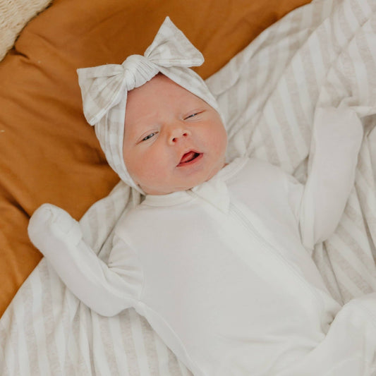 Knit Headband Bow - Coastal