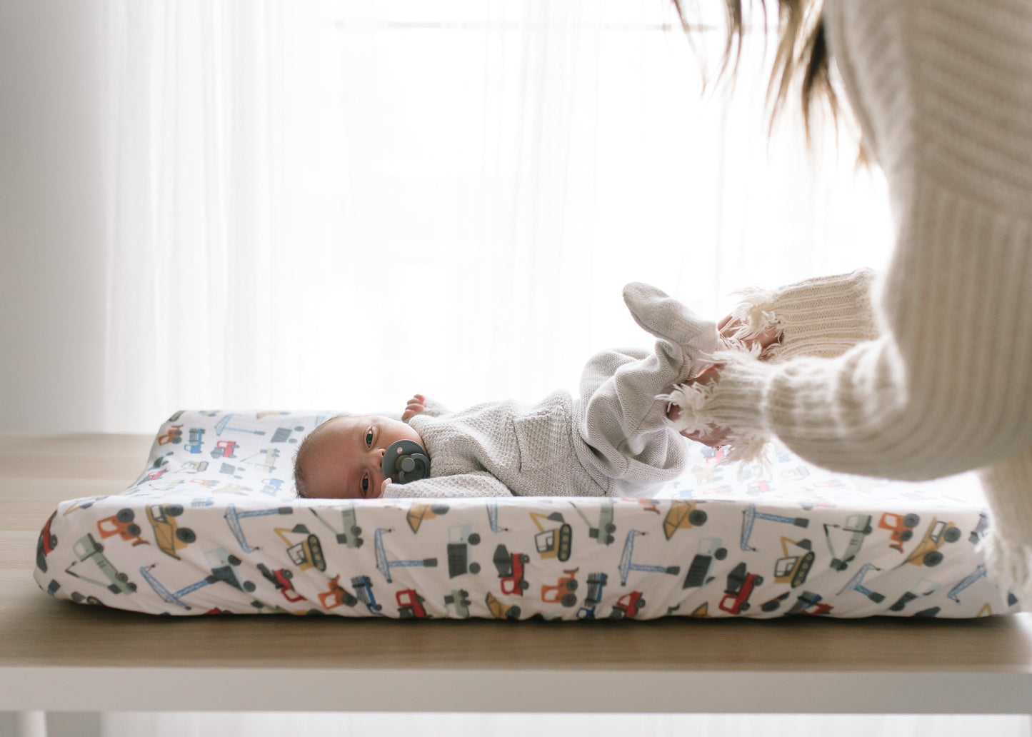 Premium Knit Diaper Changing Pad Cover - Diesel