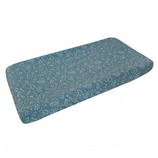 Premium Knit Diaper Changing Pad Cover - Hogwarts