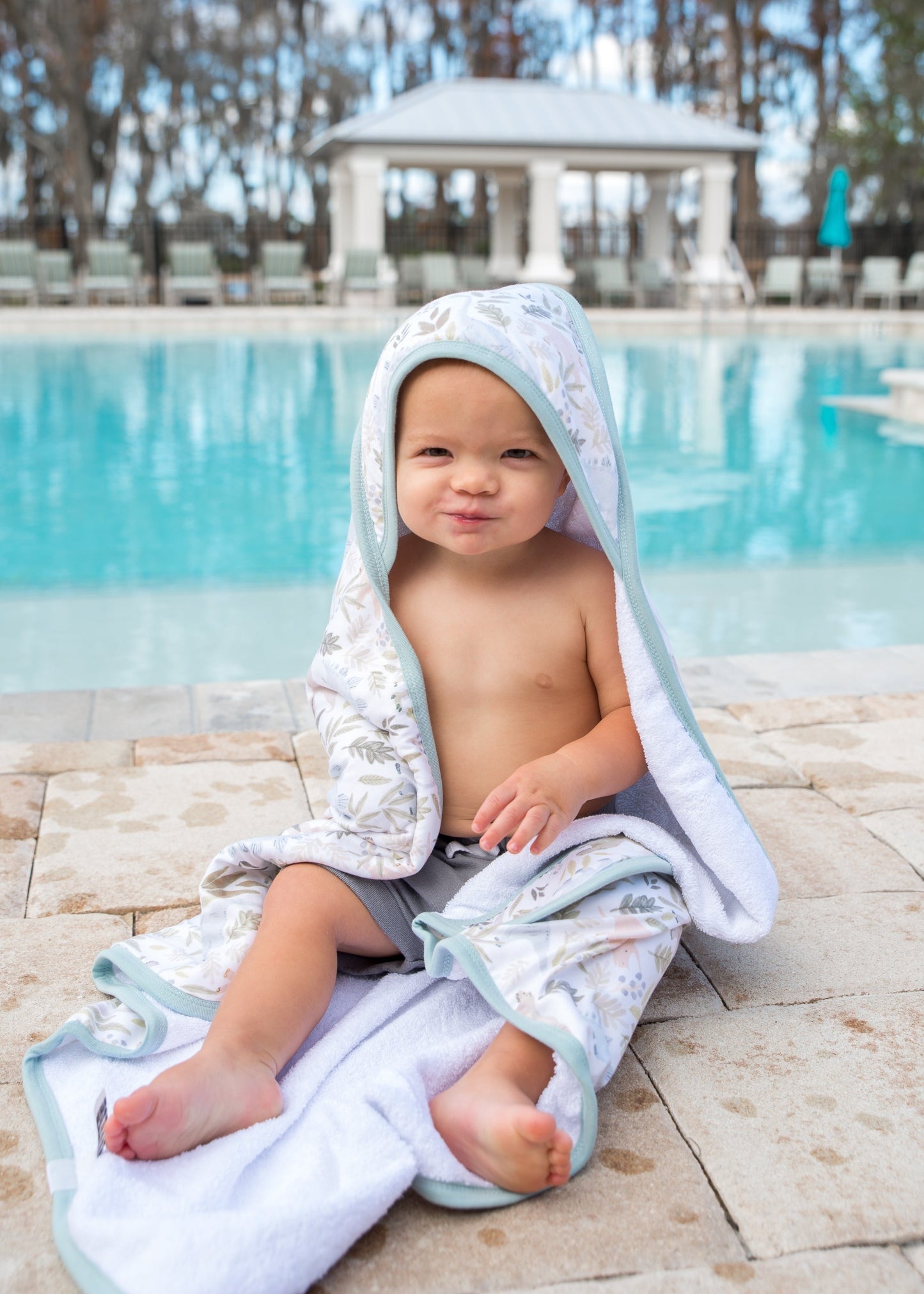 Premium Baby Knit Hooded Towel - Rex