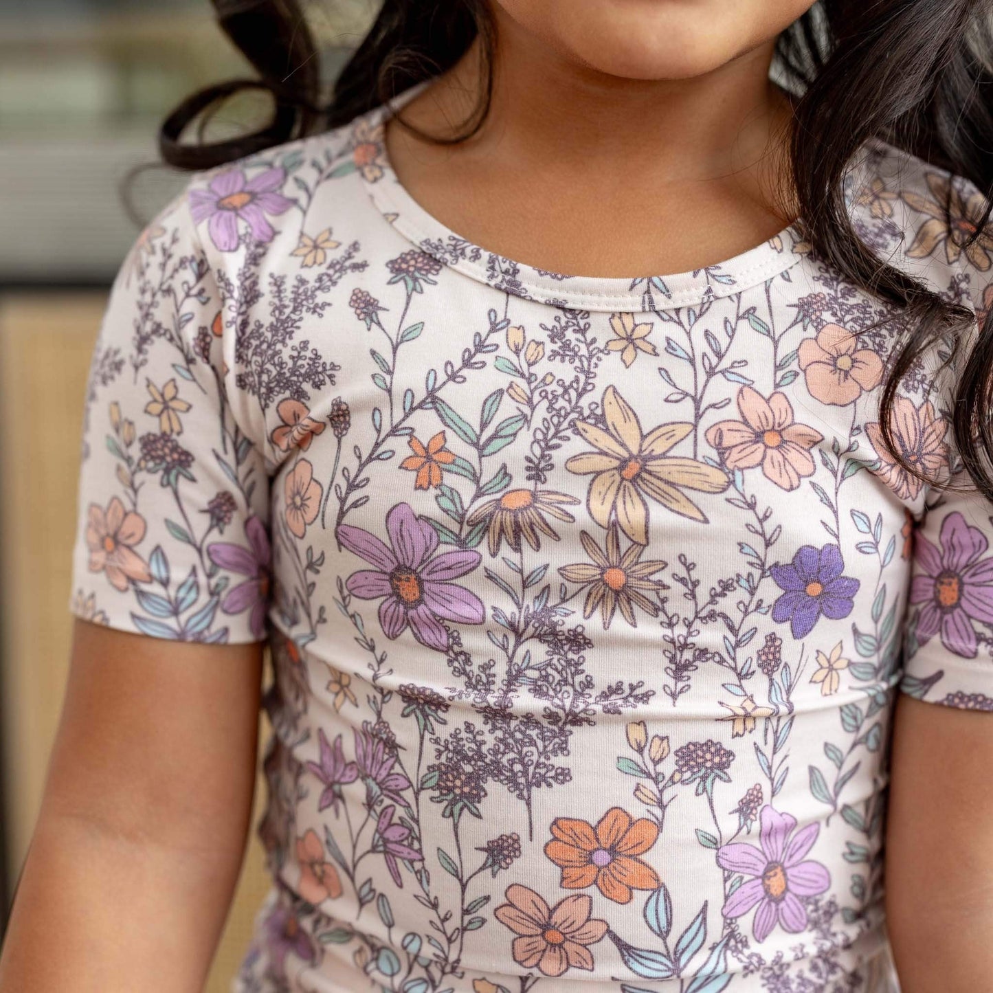 2pc Short Sleeve Pajama Set - Flora