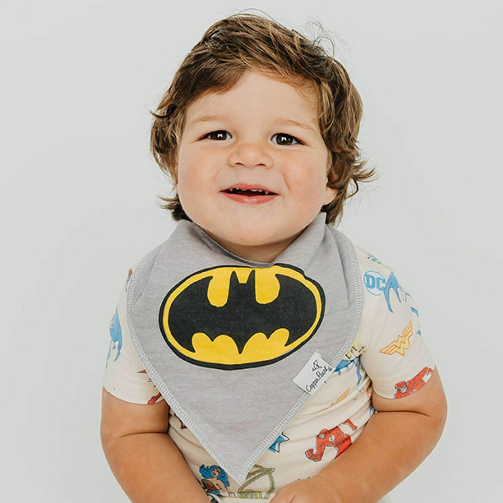 4 Pack Baby Bandana Bibs - Justice League