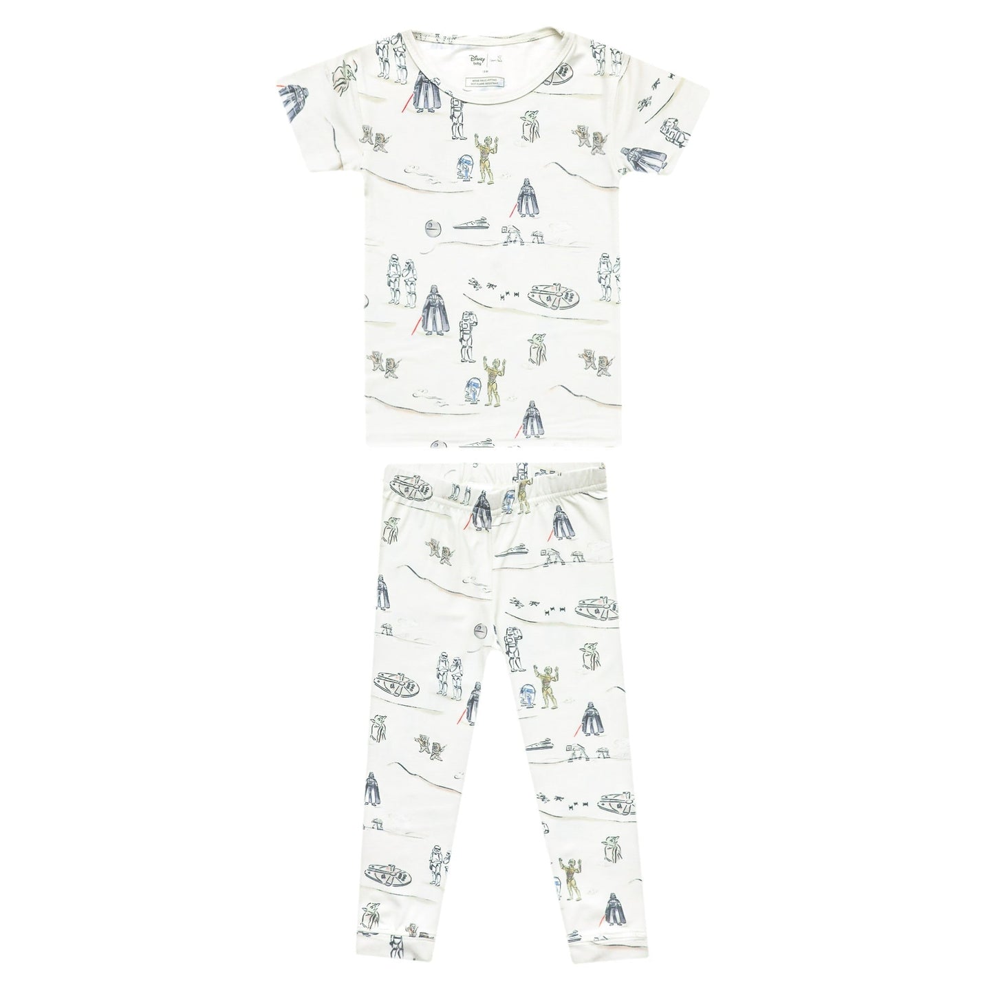 2pc Short Sleeve Pajamas with Pants - Tatooine