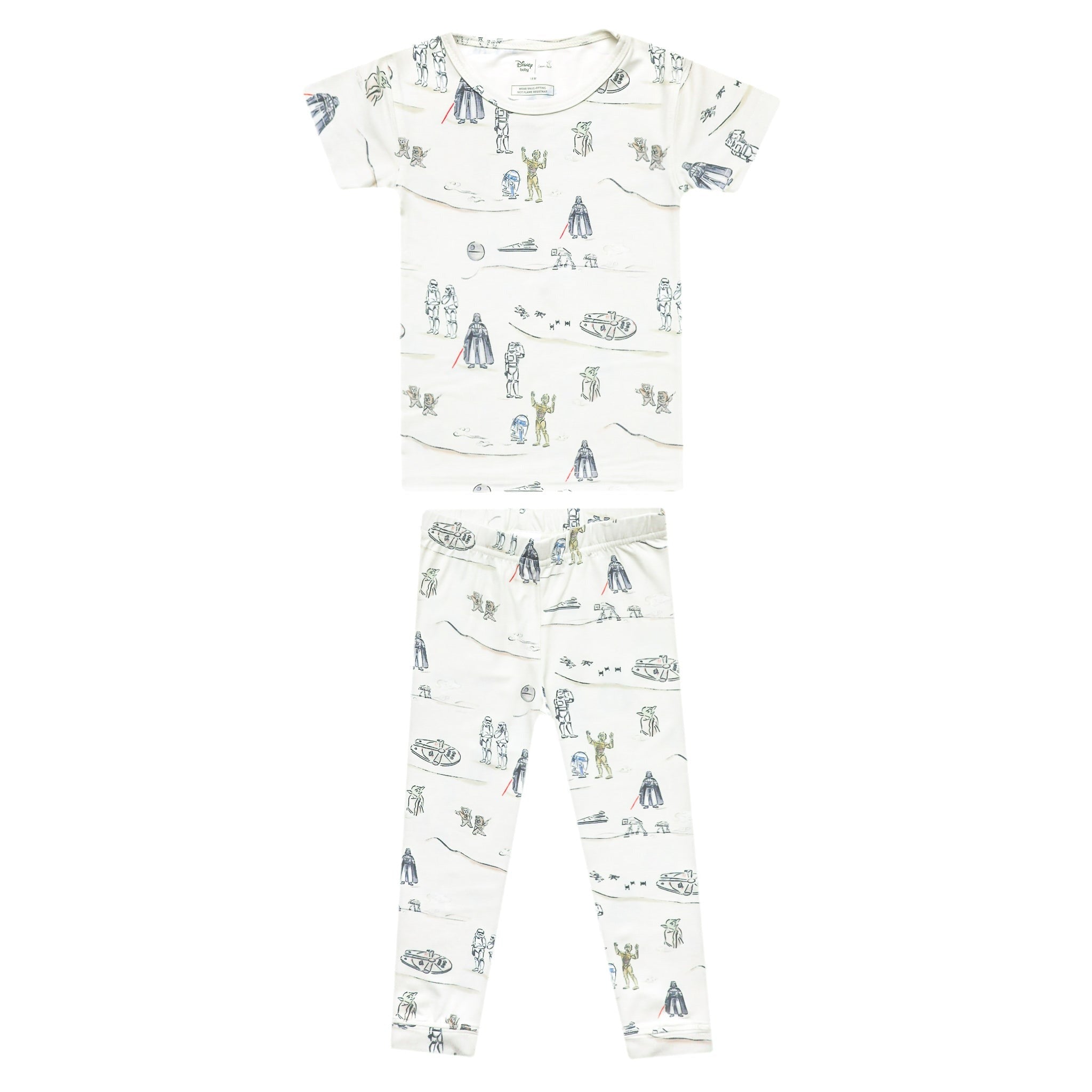 2pc Short Sleeve Pajamas with Pants - Tatooine