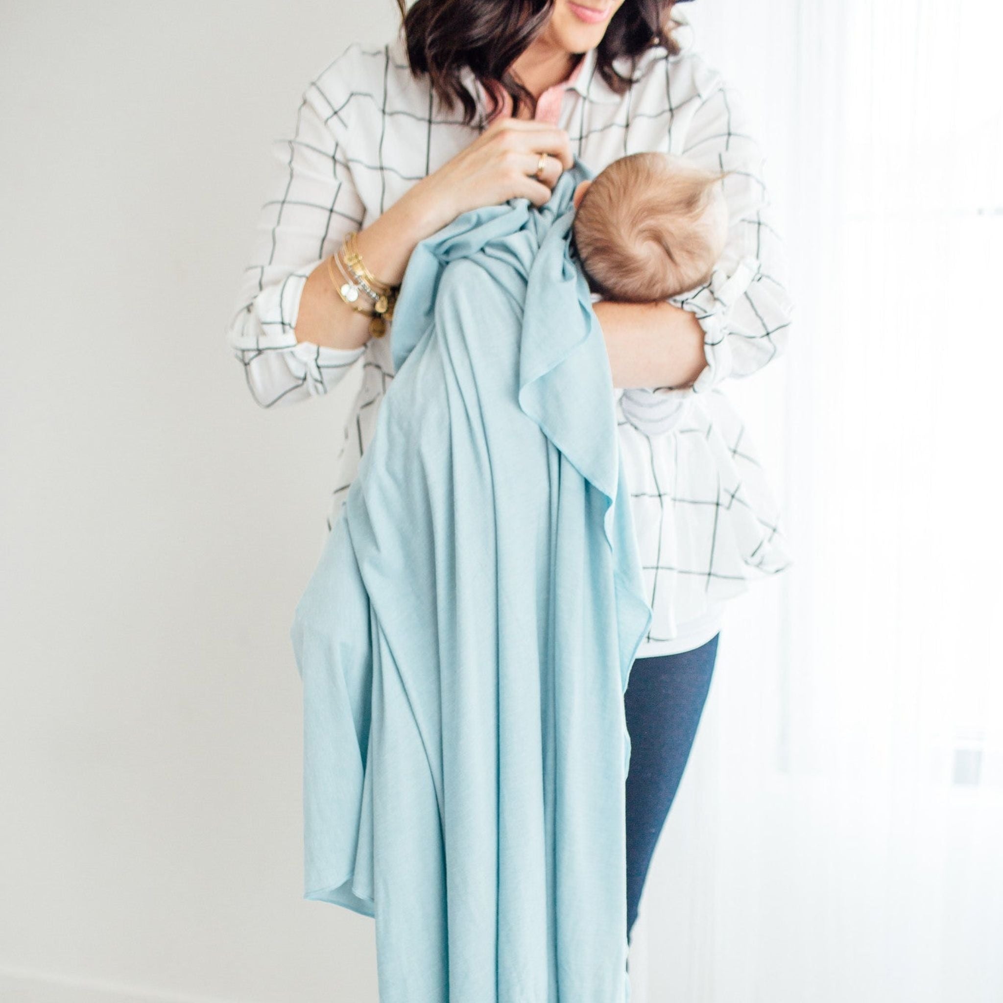 Knit Swaddle Blanket - Sonny