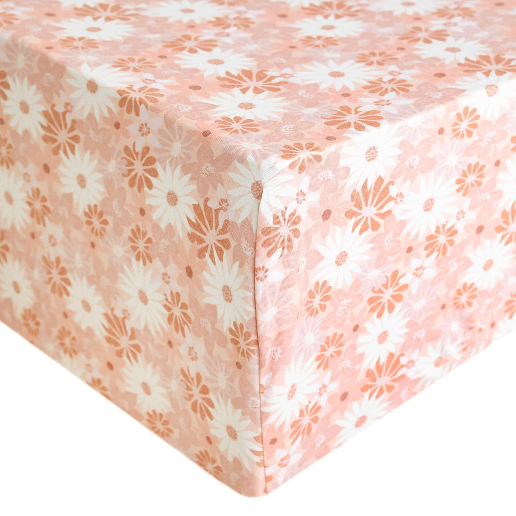 Premium Knit Fitted Crib Sheet - Penny