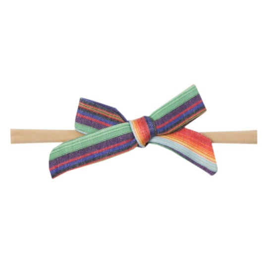 Ribbon Baby Bow - Serape
