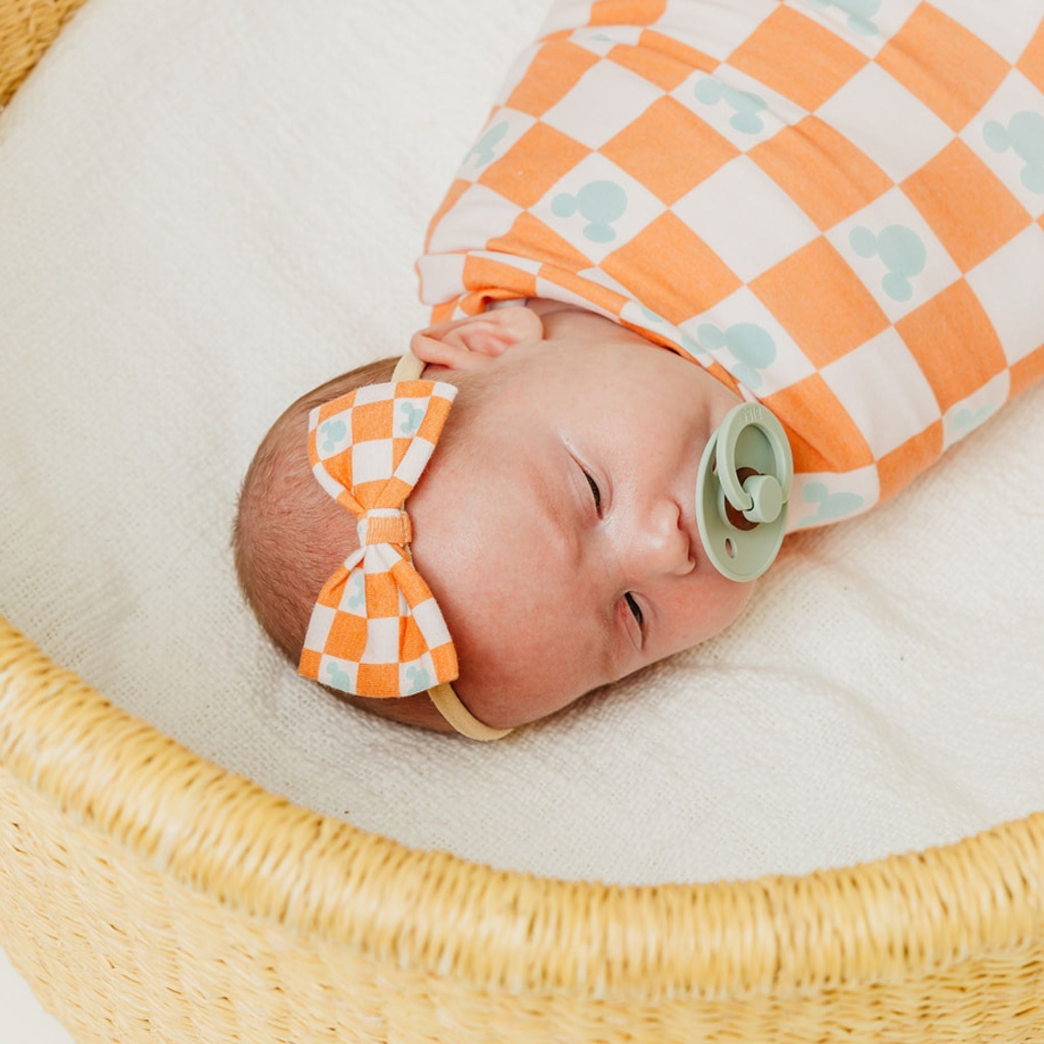 Bowtie Baby Bow - Mickey Mouse Check