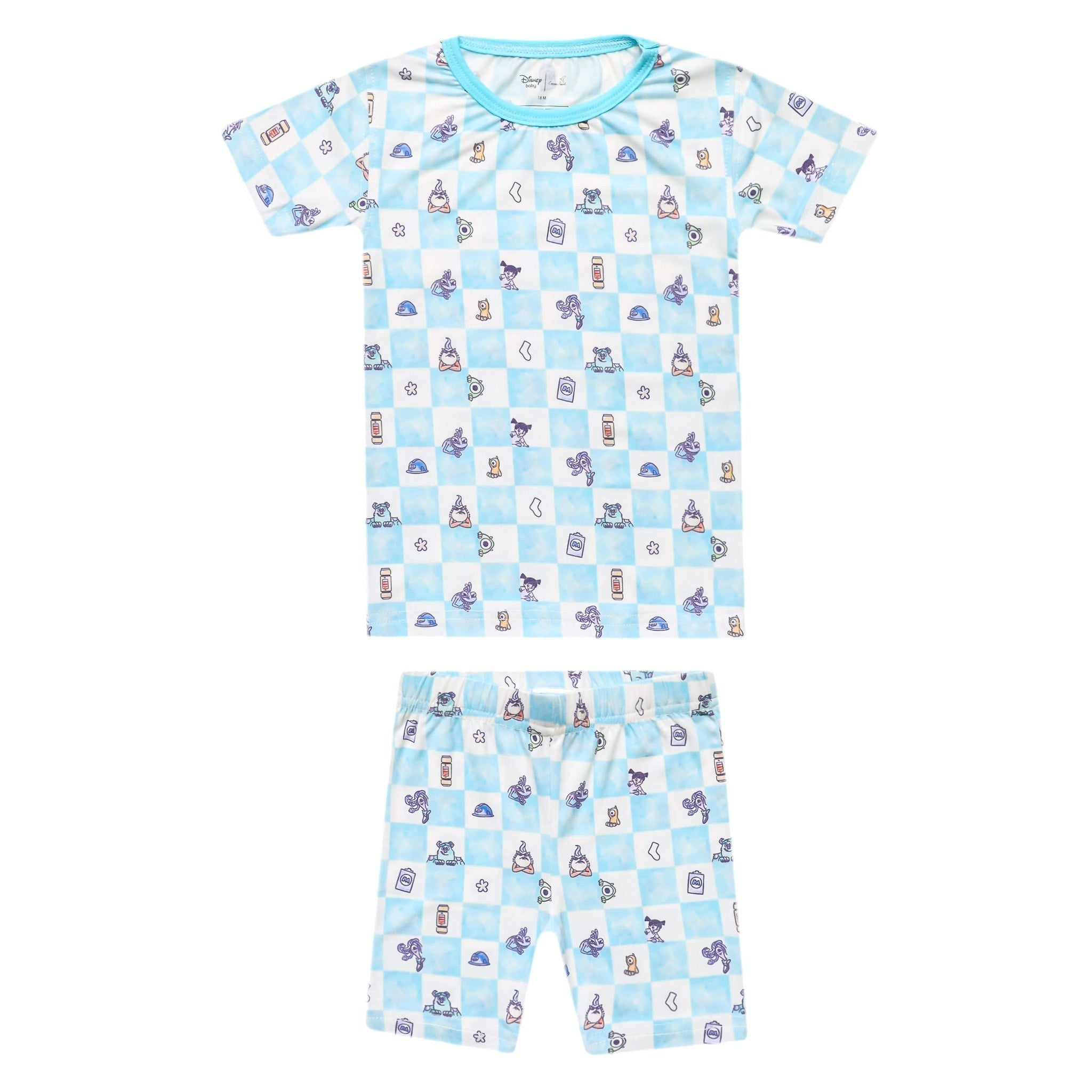 2pc Short Sleeve Pajama Set - Monsters, Inc. Medley
