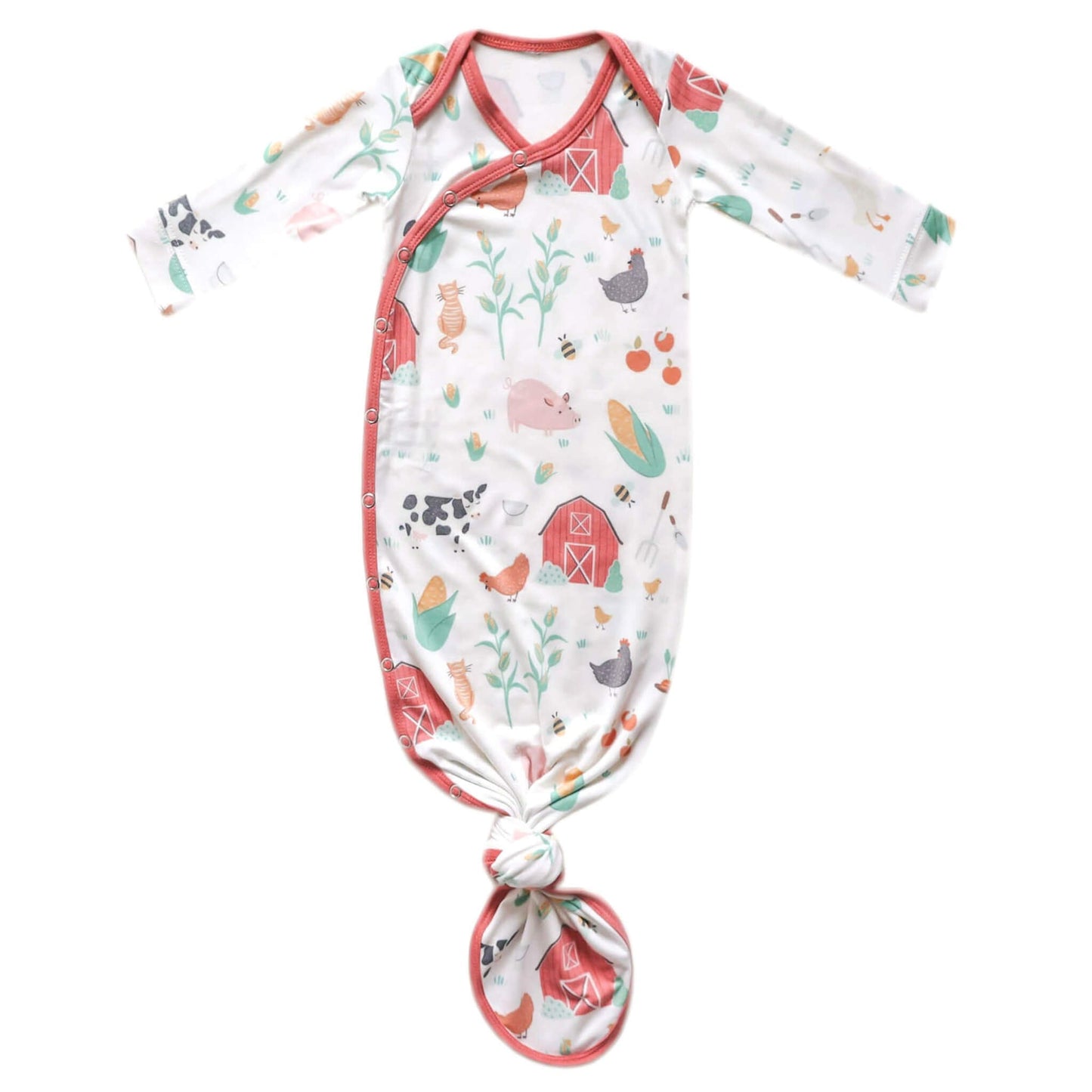 Newborn Knotted Gown - Farmstead