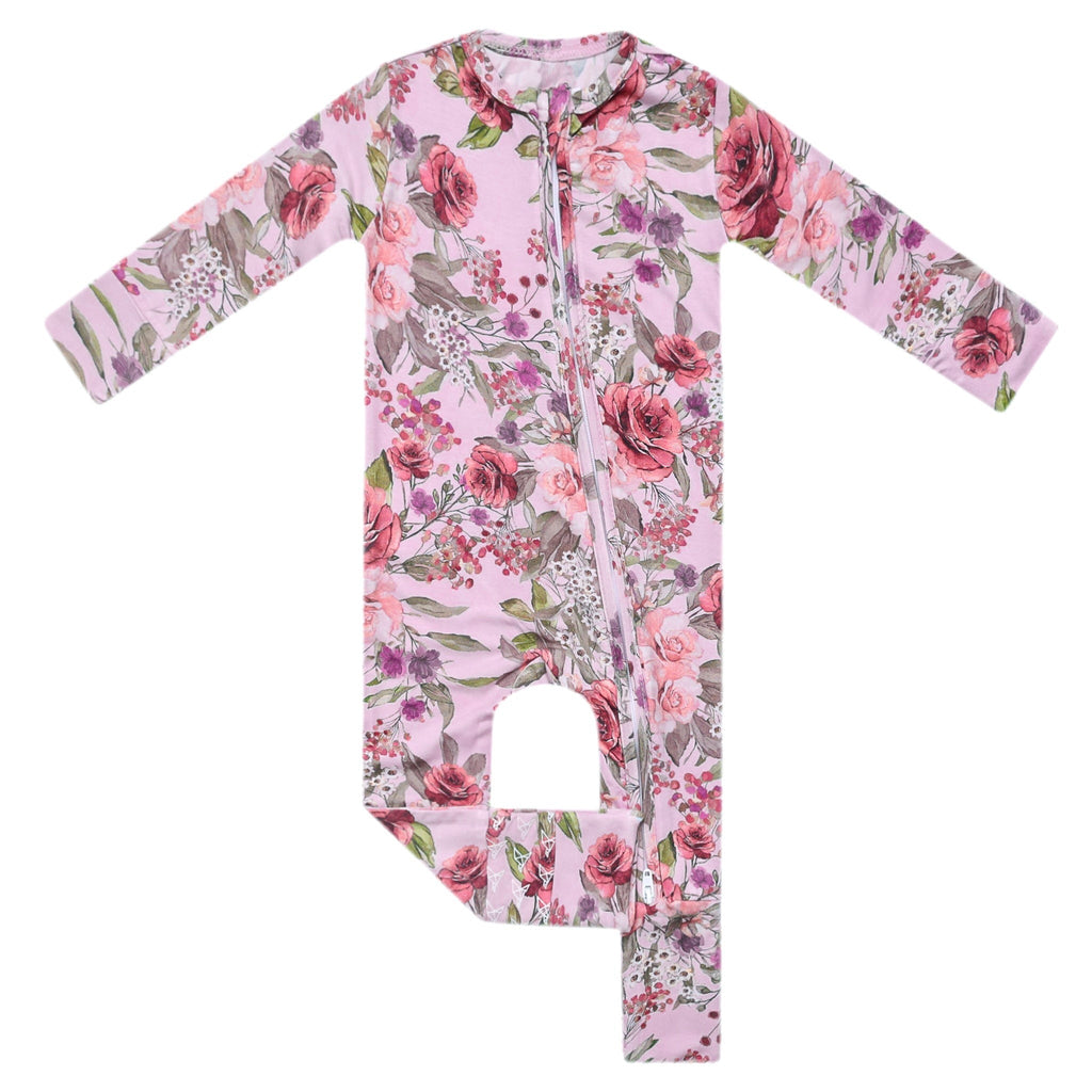 Bamboo Convertible Zip-Up Footie Pajama - Deborah