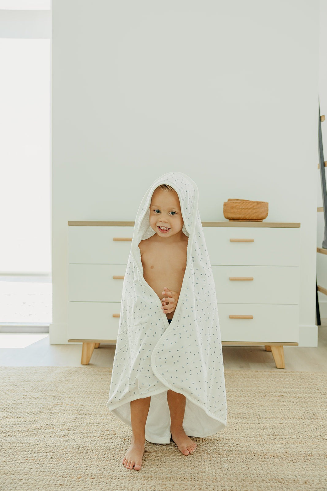 Premium Baby Knit Hooded Towel - Haze