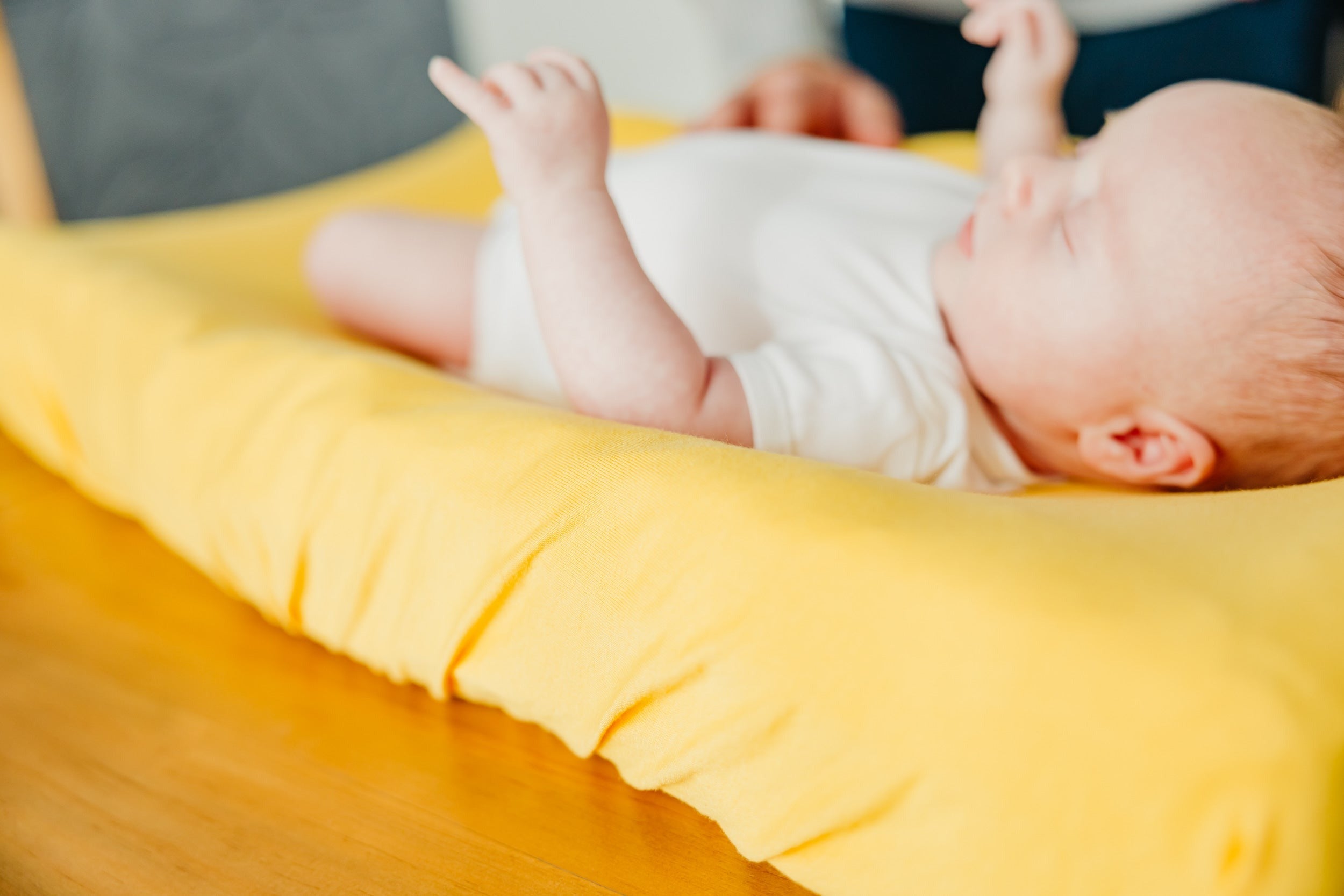 Premium Knit Diaper Changing Pad Cover - Banana
