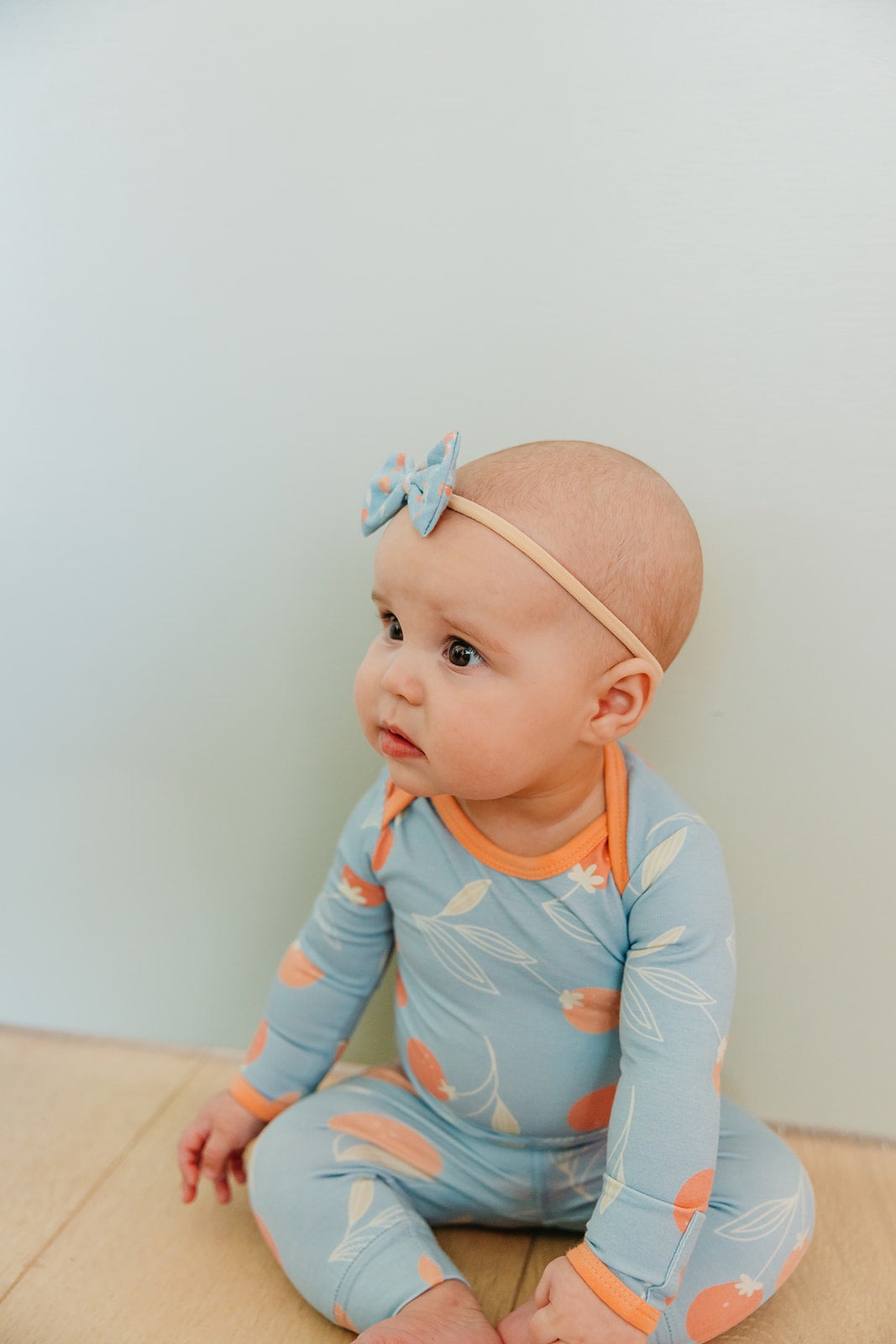 Bowtie Baby Bow - Clementine