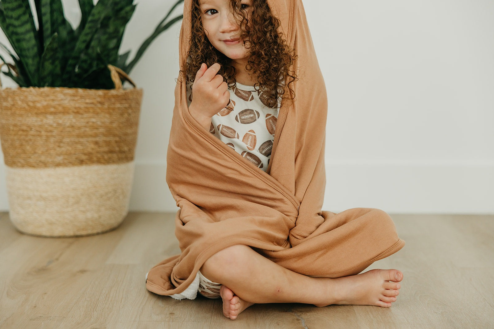 Premium Baby Knit Hooded Towel - Pecan