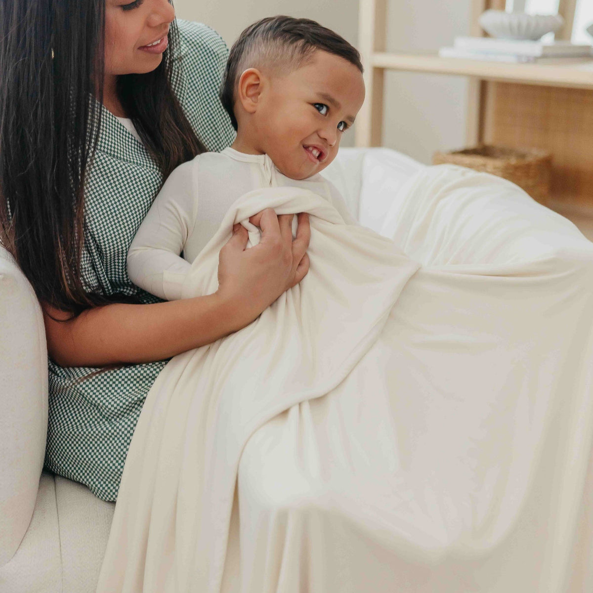 Three-Layer Jumbo Quilt - Cru