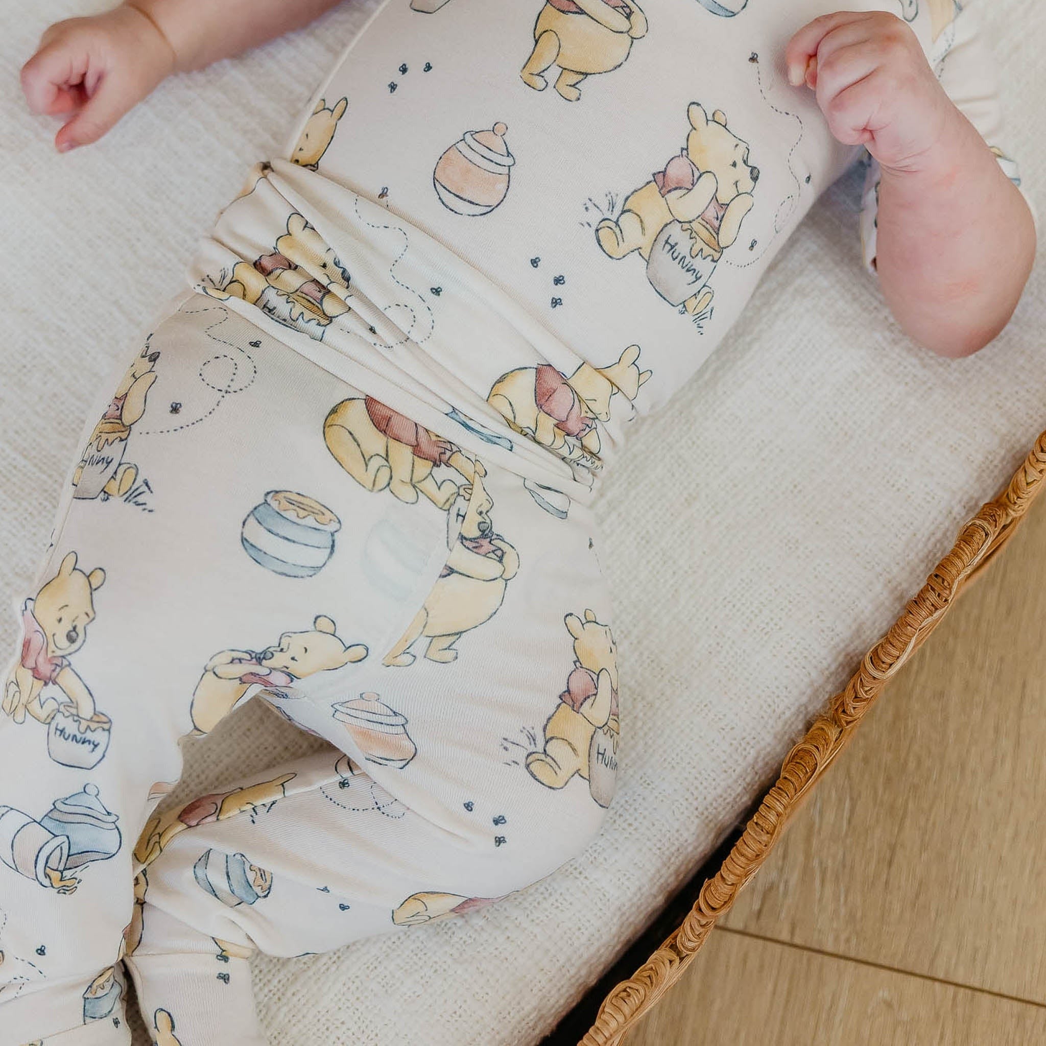 Footed Baby Pants - Hunny