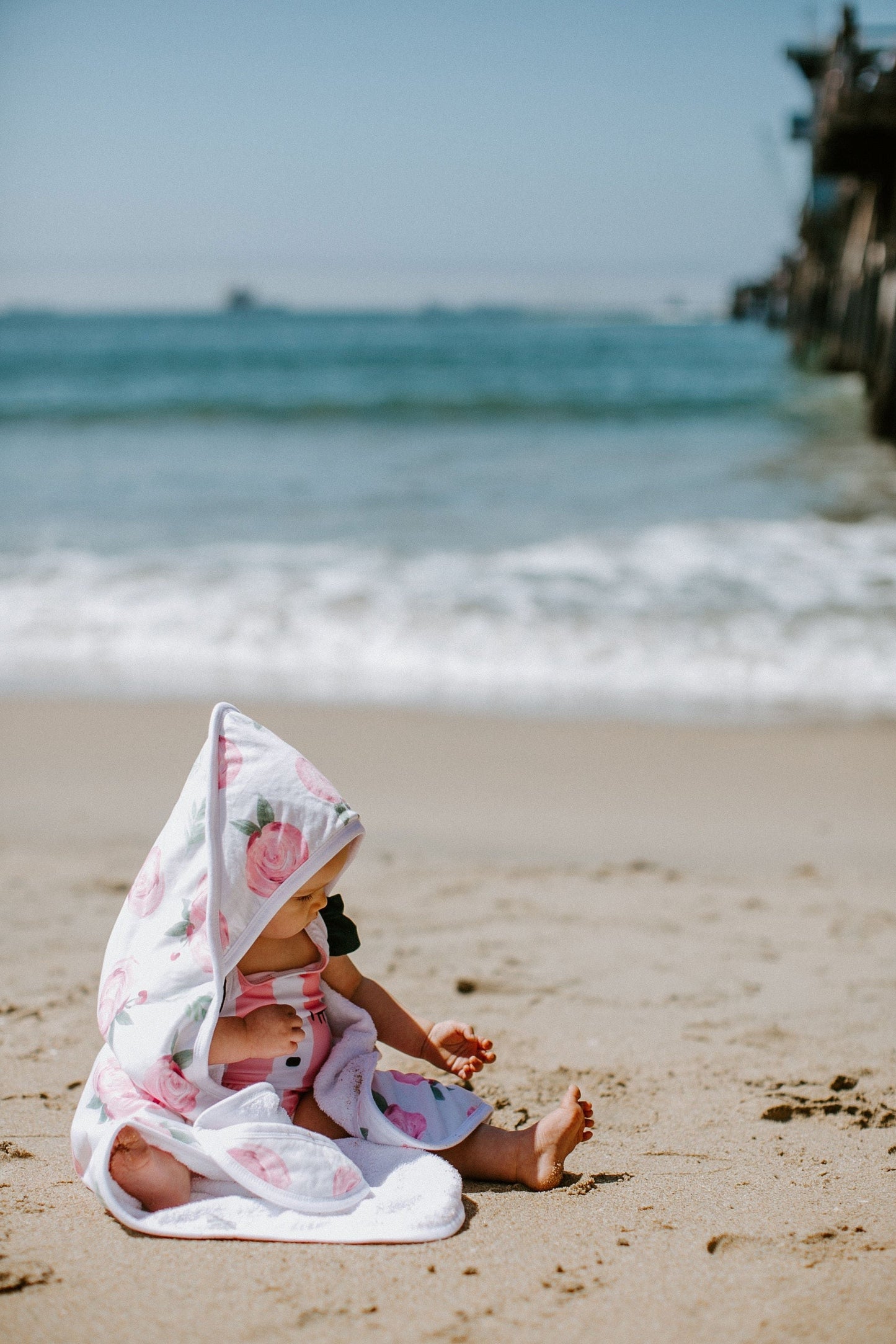 Premium Baby Knit Hooded Towel - Grace