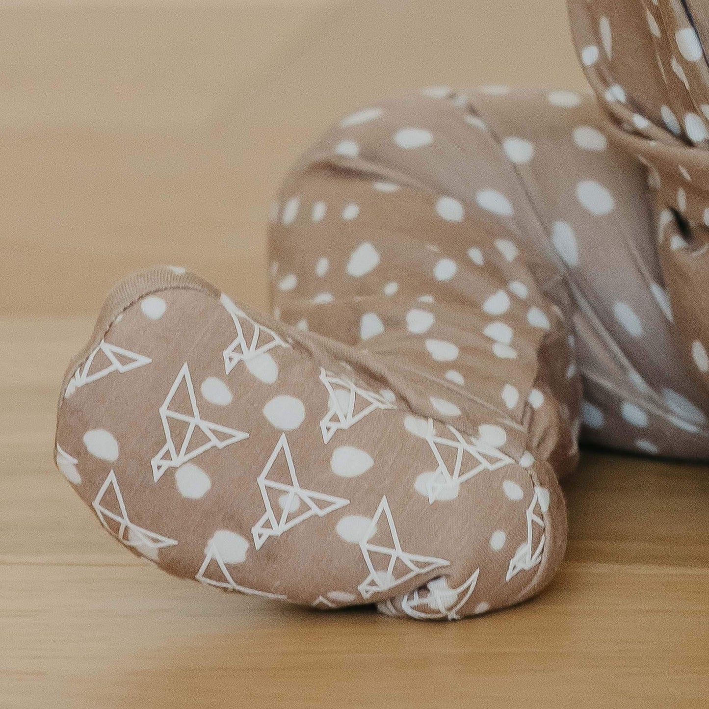 Zip-Up Footie Pajama - Fawn