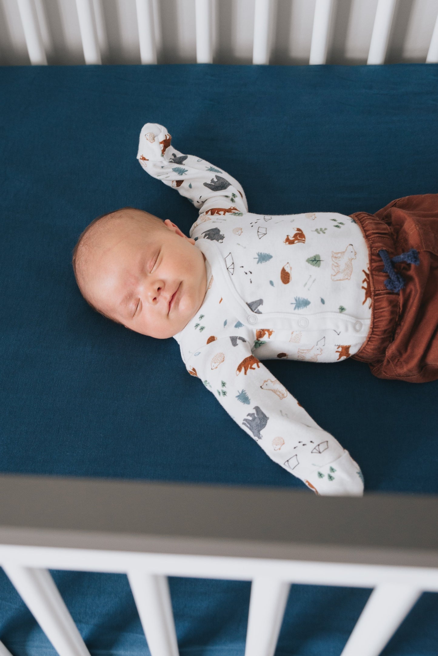 Premium Knit Fitted Crib Sheet - River