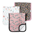 3 Pack Premium Burp Cloths - Zella