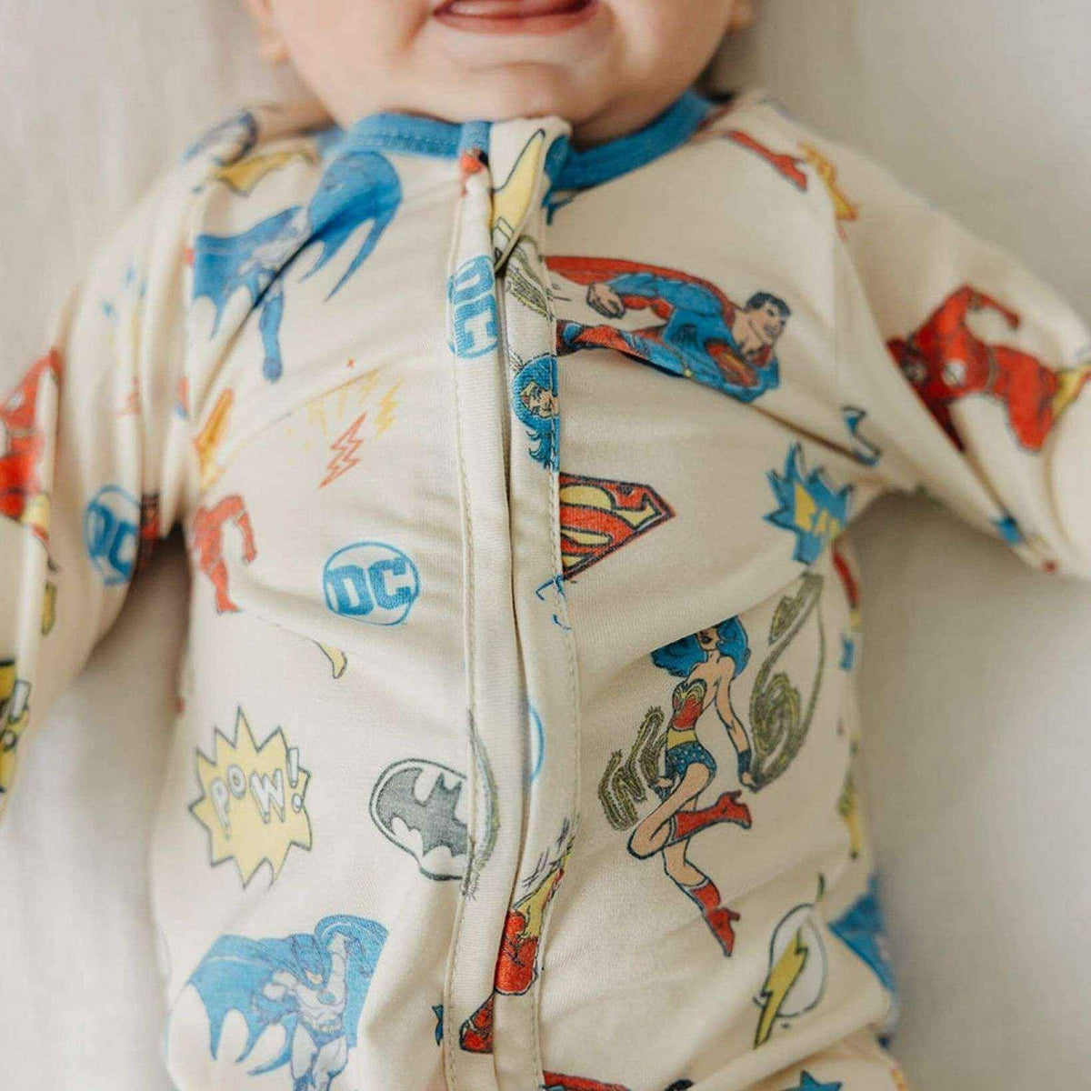 Zip-Up Footie Pajama - Justice League
