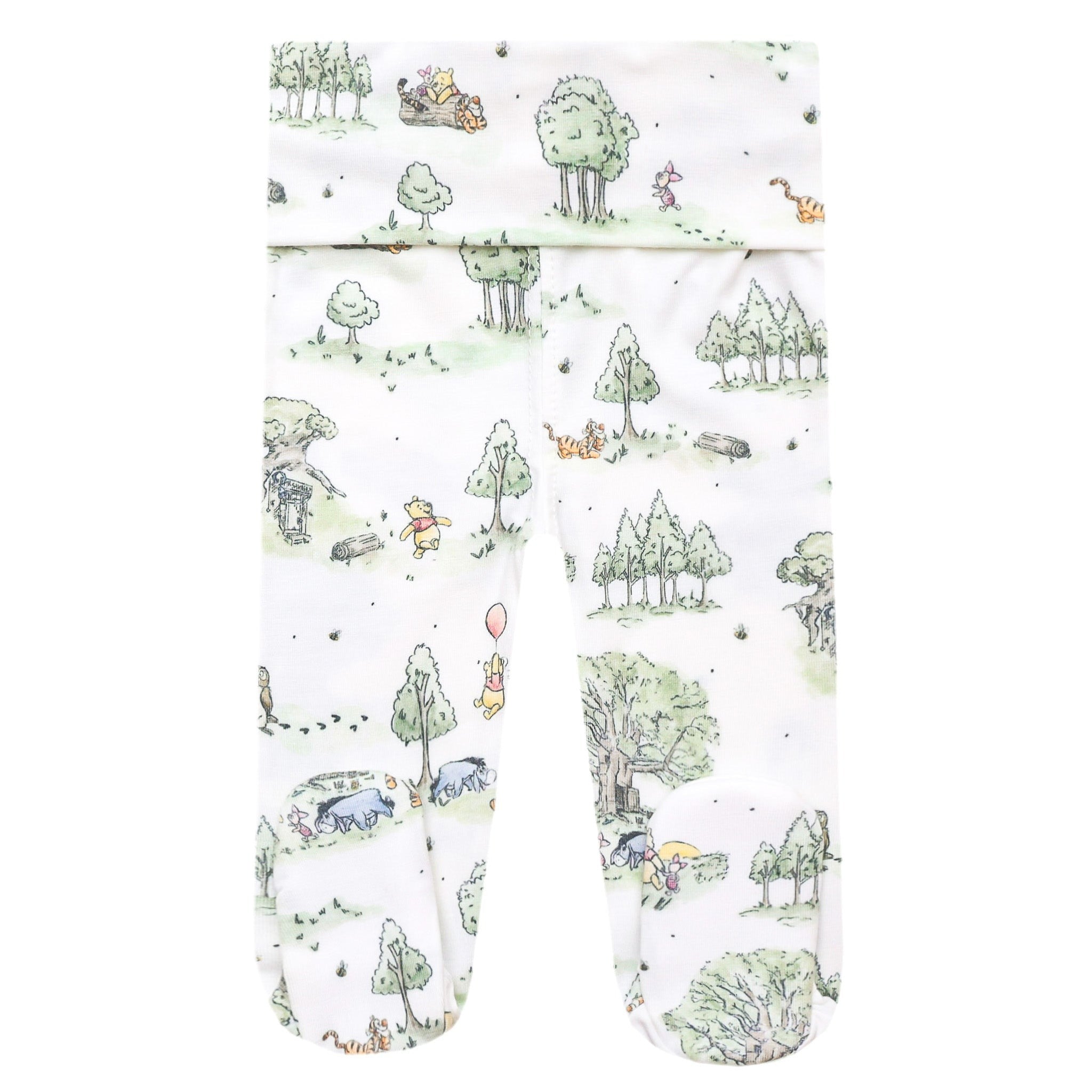 Footed Baby Pants - Hundred Acre Wood