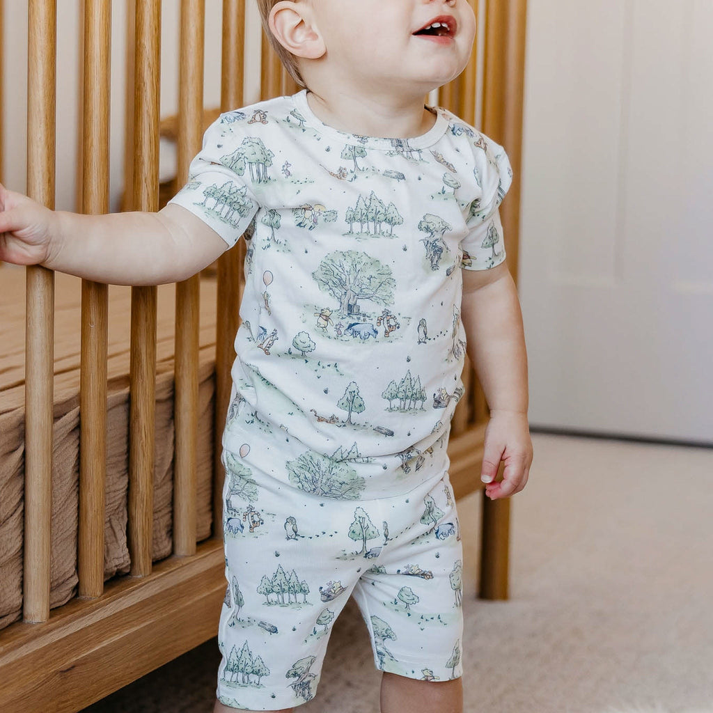 2pc Short Sleeve Pajama Set - Hundred Acre Wood