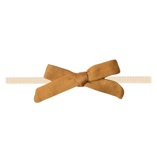 Ribbon Baby Bow - Camel