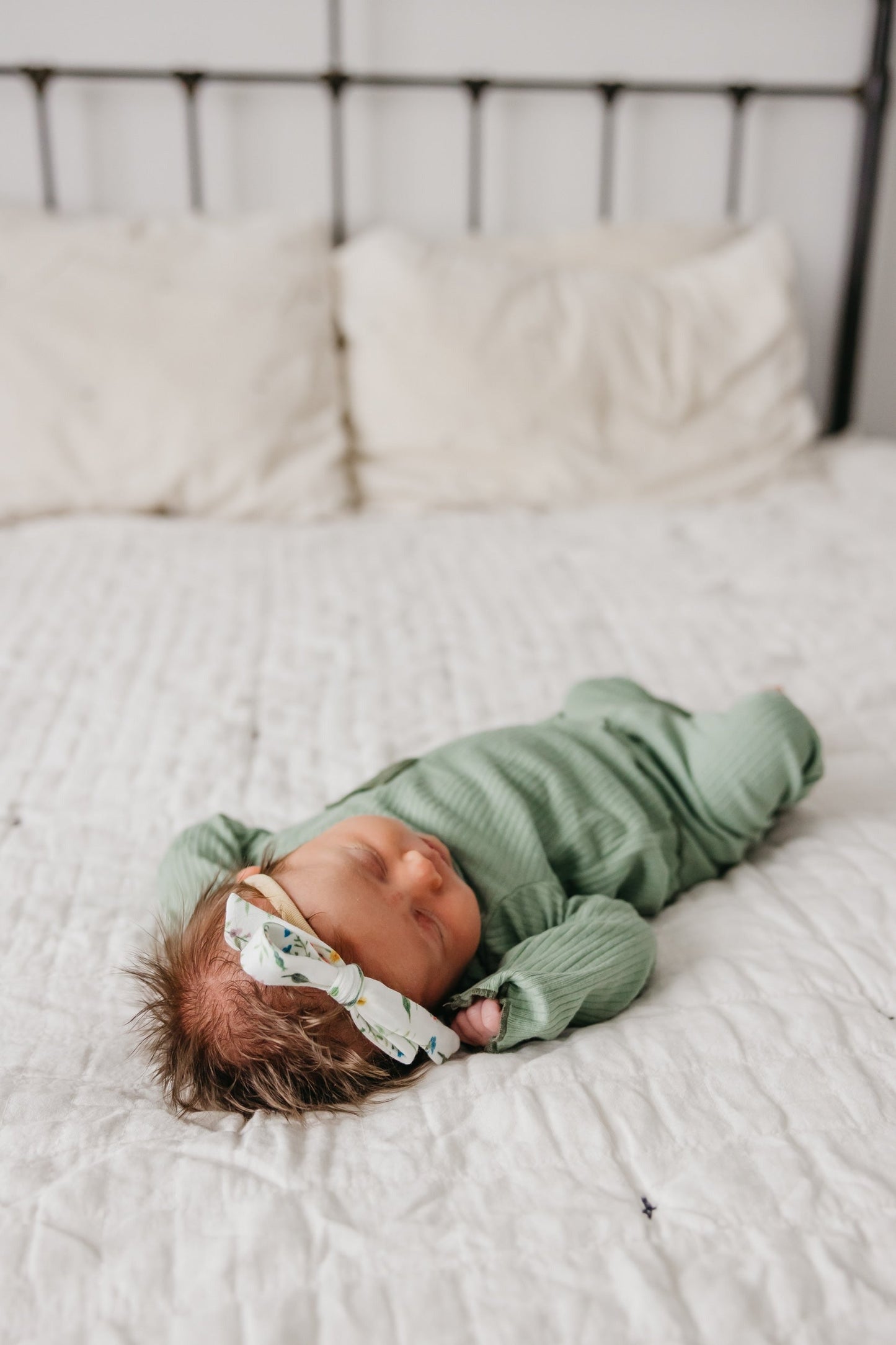 Ribbon Baby Bow - Aspen