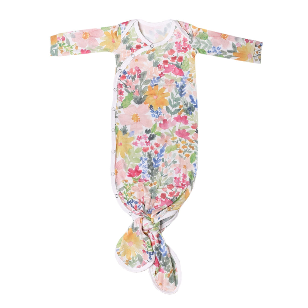 Newborn Knotted Gown - Lark