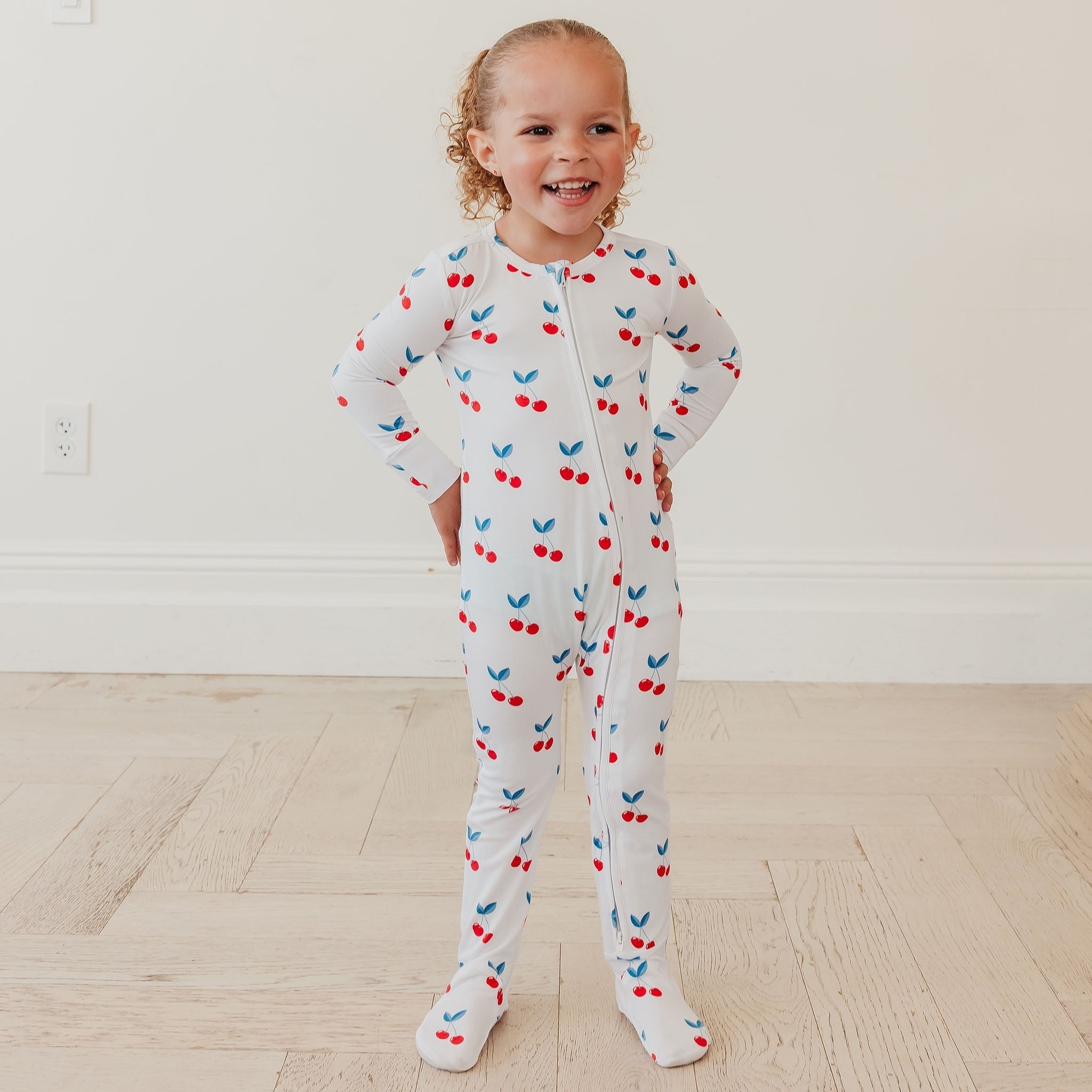 Bamboo Zip-Up Footie Pajama - Talia