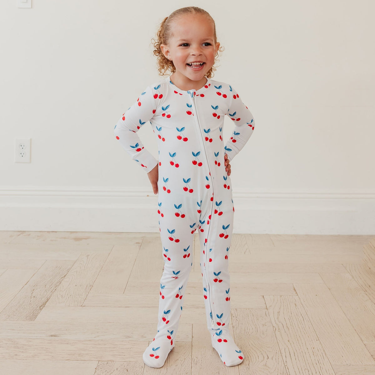 Bamboo Zip-Up Footie Pajama - Talia