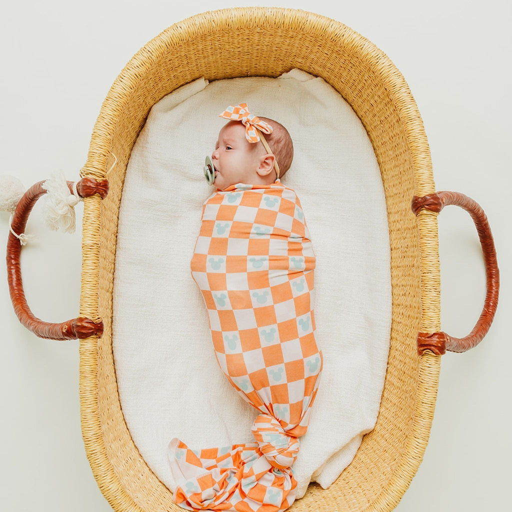 Classic Baby Bow - Mickey Mouse Check