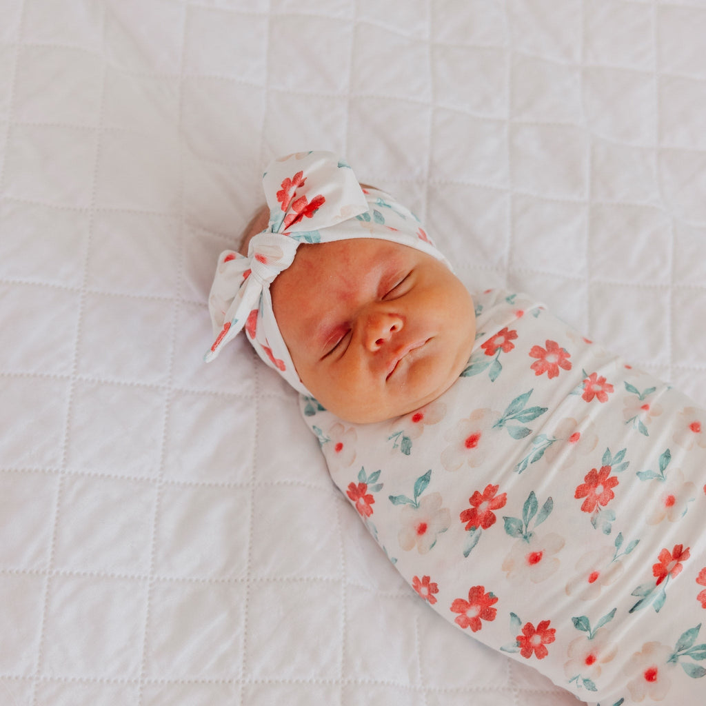 Knit Headband Bow - Noel