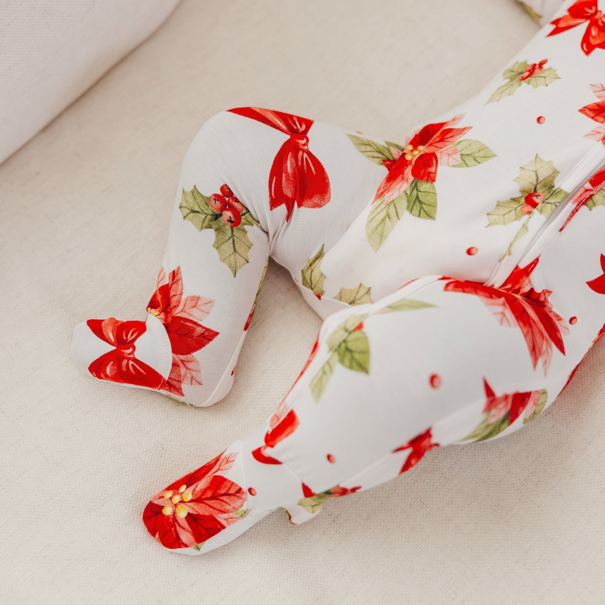 Bamboo Zip-Up Footie Pajama - Holly Anne