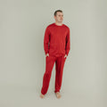 Men's Long Sleeve Pajama Set - Cranberry