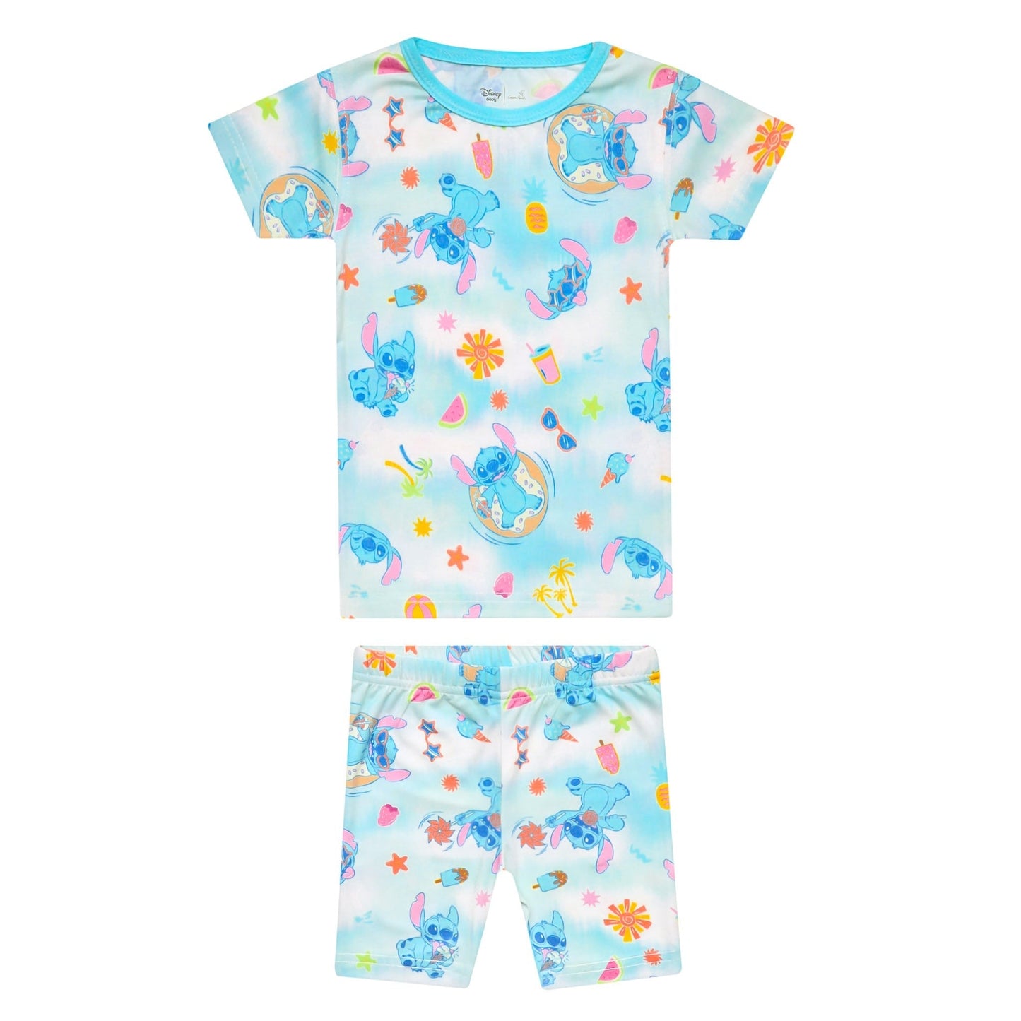 2pc Short Sleeve Pajama Set - Disney Stitch Dreamsicles